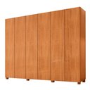 Ver imagem 2 de Guarda Roupa Casal Coliseu 100 Mdf 6 Portas e 6 Gavetas com Pés Moderna Mobília