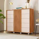 Ver imagem 2 de Cômoda Goslar 5 Gavetas 136cm Freijo/off White - Sallar Home