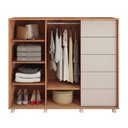 Ver imagem 5 de Cômoda Goslar 5 Gavetas 136cm Freijo/off White - Sallar Home