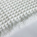 Ver imagem 3 de Tapete Antiderrapante Banheiro Waffle Branco 0,40x0,60m
