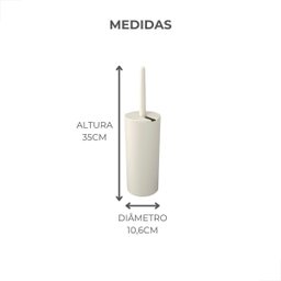 Escova Sanitaria Serene 9,8 Cm Brinox Bege - 3