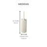 Escova Sanitaria Serene 9,8 Cm Brinox Bege - 3