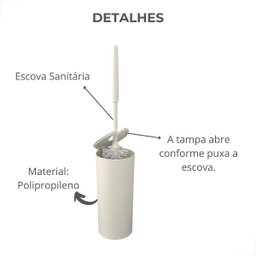 Escova Sanitaria Serene 9,8 Cm Brinox Bege - 2