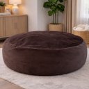 Ver imagem 3 de Puff Gigante Almofadão Hiper Soft 140x40cm Home&cia Marrom