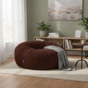 Ver imagem 2 de Puff Gigante Almofadão Hiper Soft 140x40cm Home&cia Marrom