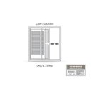 Ver imagem 4 de Porta Balcão de Aluminio 3 Folhas 213x150 Riobras Aluminio Branco