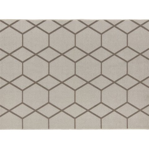 TAPETE FUNC HEXAGONAL AREIA 1,50x2,00 - J SERRANO