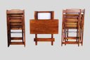 Ver imagem 2 de Conjunto Mesa de Madeira Dobrável com 4 Cadeiras - Imbuia