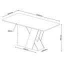 Ver imagem 3 de Mesa de Jantar 6 Lugares Retangular Tampo de MDF Xangai Cobre/Blonde - Casa Giulia