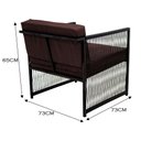 Ver imagem 4 de Conjunto para Área Externa de Fibra Sintética - 02 Poltronas Namoradeira Mesa de Centro Santiago