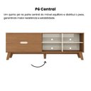 Ver imagem 7 de Rack para TV até 75 Polegadas 2 Gavetas Verona Artely Cinamomo /Off White