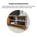 Ver mais imagens de Rack para TV até 75 Polegadas 2 Gavetas Verona Artely Cinamomo /Off White