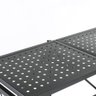 Estante Rack D Aço Dobrável Preta C 3 Prateleiras e Rodízios - 5