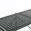 Ver imagem 5 de Estante Rack D Aço Dobrável Preta C 3 Prateleiras e Rodízios