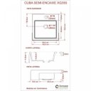 Ver imagem 3 de Cuba de Semi Encaixe para Banheiro Xq355 Quadrada Compace