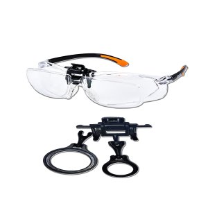 Kit Precisão e Versatilidade Óculos Flip Up 1,5x com Lentes Oculens 5x30 e 8x20 Carson