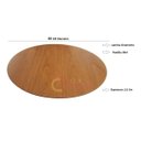 Ver imagem 3 de Prato Giratório para Centro De Mesa Madeirado 80 Cm Click e Decore Brasil PRATO TABUA 80 CM GIRATORI