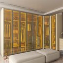 Ver imagem 1 de Guarda-Roupa Modulado Reflecta Innova 8 Portas 339,2cm x 240cm Mod 001 100% MDF Bege/Off White