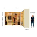 Ver imagem 6 de Guarda-Roupa Modulado Reflecta Innova 8 Portas 339,2cm x 240cm Mod 001 100% MDF Bege/Off White