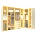 Ver imagem 5 de Guarda-Roupa Modulado Reflecta Innova 8 Portas 339,2cm x 240cm Mod 001 100% MDF Bege/Off White