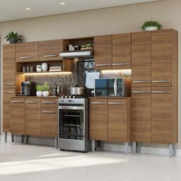 Armário de Cozinha Completa 325cm Rustic Emilly  Madesa 02 - 2