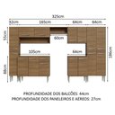 Ver imagem 4 de Armário de Cozinha Completa 325cm Rustic Emilly Madesa 02