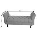 Ver imagem 2 de Recamier Grécia Calçadeira Decoração Moderno Quarto Sala Estar Jantar Suede