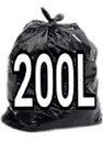 Ver imagem 2 de Saco para Lixo 200 Litros P7 Reforçado C/ 100 Unidades Preto