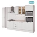 Ver imagem 7 de Cozinha Completa com Balcão Milla Zoe Select 13 Portas MDF Branco Móveis Carraro