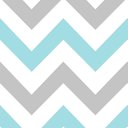 Ver imagem 2 de Papel de Parede Chevron Cinza e Azul Bebê - 1,50x0,50m