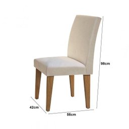 Conjunto Sala de Jantar Mesa 4 Cadeiras Carolina Espresso Móveis - 5