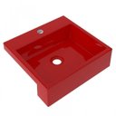 Ver imagem 2 de Cuba de Semi Encaixe para Banheiro Xq395 Quadrada Compace