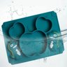 Prato Infantil Bebê com 3 Divisórias de Silicone Dinossauro:Verde - 6