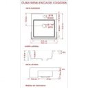 Ver imagem 3 de Cuba de Semi Encaixe para Banheiro Xq395 Quadrada Compace