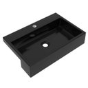Ver imagem 2 de Cuba de Semi Encaixe para Banheiro XRT550 Retangular Compace Preto