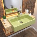 Ver imagem 1 de Cuba de Semi Encaixe para Banheiro Xrt550 Retangular Compace