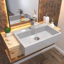 Ver imagem 1 de Cuba de Semi Encaixe para Banheiro Xrt550 Retangular Compace