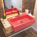 Ver imagem 1 de Cuba de Semi Encaixe para Banheiro Xrt550 Retangular Compace