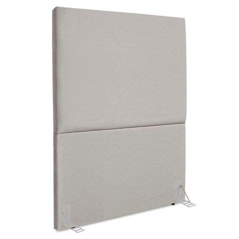 Cabeceira Solteiro 90 Cm com Frame Luna Suede Cinza Claro Artte