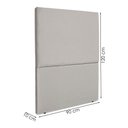 Ver imagem 3 de Cabeceira Solteiro 90 Cm com Frame Luna Suede Cinza Claro Artte
