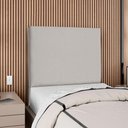 Ver imagem 2 de Cabeceira Solteiro 90 Cm com Frame Luna Suede Cinza Claro Artte