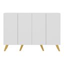 Ver imagem 7 de Aparador Buffet 4 Portas Retrô Alemanha Multimóveis BR3556