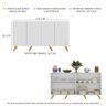Aparador Buffet 4 Portas Retrô Alemanha Multimóveis BR3556 - 4