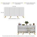 Ver imagem 4 de Aparador Buffet 4 Portas Retrô Alemanha Multimóveis BR3556