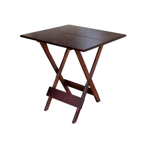 Mesa para Pizzaria Dobravel de Madeira 80x80 - Imbuia