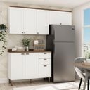 Ver imagem 2 de Cozinha Modulada Cristal 200 Cm Conjunto Completo Provençal Cor:branco com Ébano