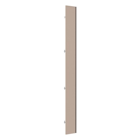 Porta para Closet Individual 25cm com Puxador Perfil Champagne Luciane Móveis