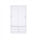 Ver imagem 7 de Quarto Infantil Completo com Guarda-Roupa 2 Portas, Cômoda e Cama Valentina Espresso Móveis Branco