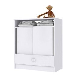 Quarto Infantil Completo com Guarda-Roupa 2 Portas, Cômoda e Cama Valentina Espresso Móveis - 12
