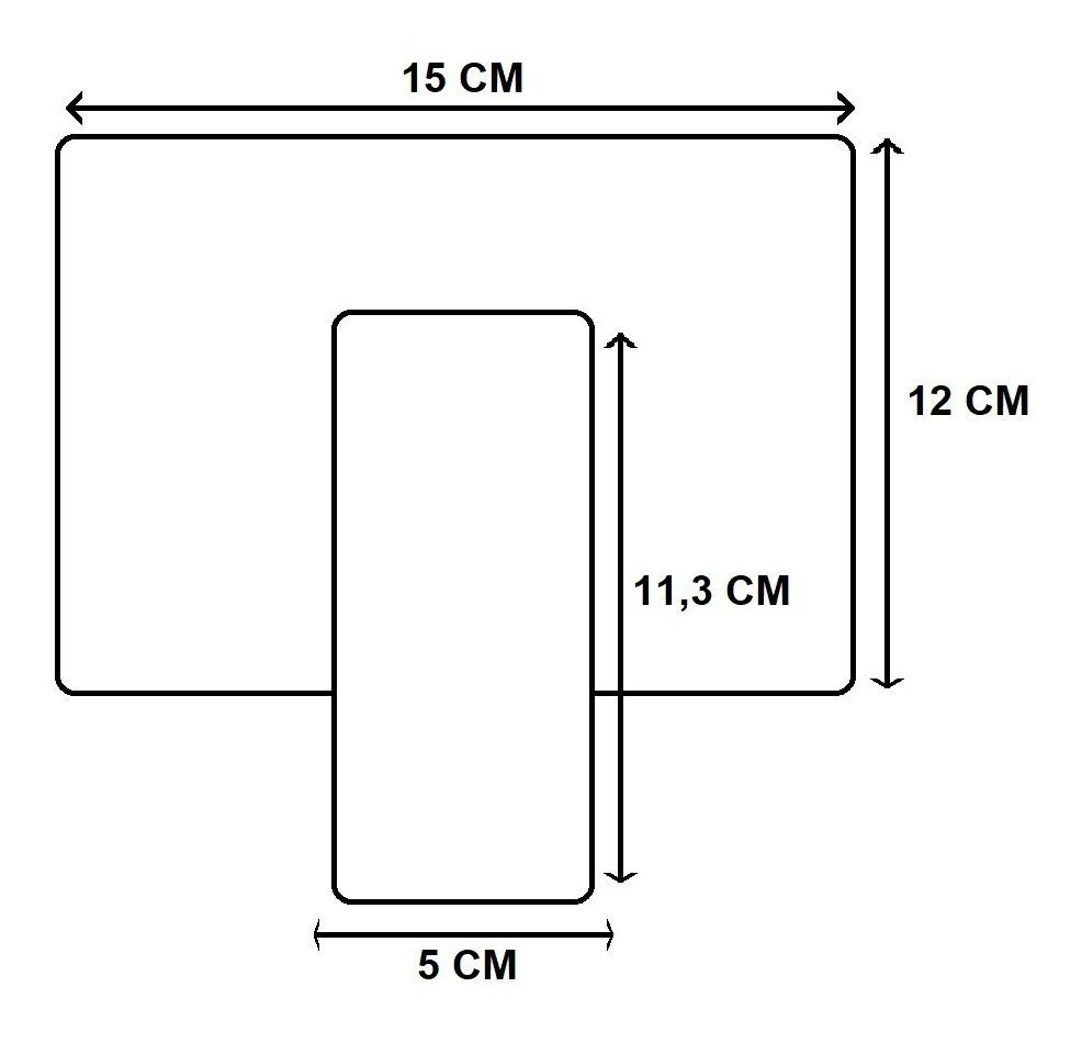 Kit C/2 Acabamentos Registro Mono Comando Base Deca Preto - 7